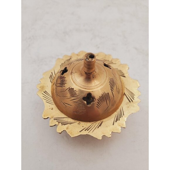 Vintage Brass Stick/Cone Incense Burner small burner with lid, made in i… - Picture 5 of 10